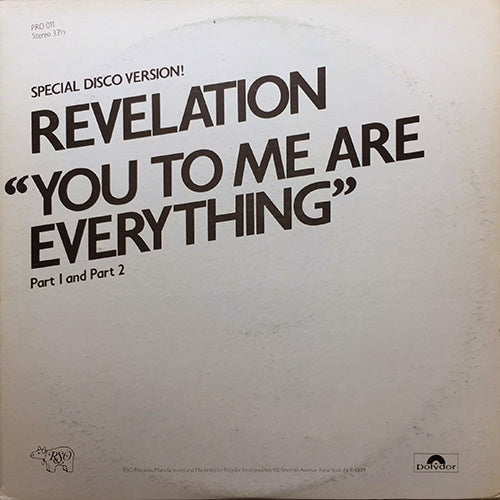 REVELATION // YOU TO ME ARE EVERYTHING PART 1&2 (6:20)