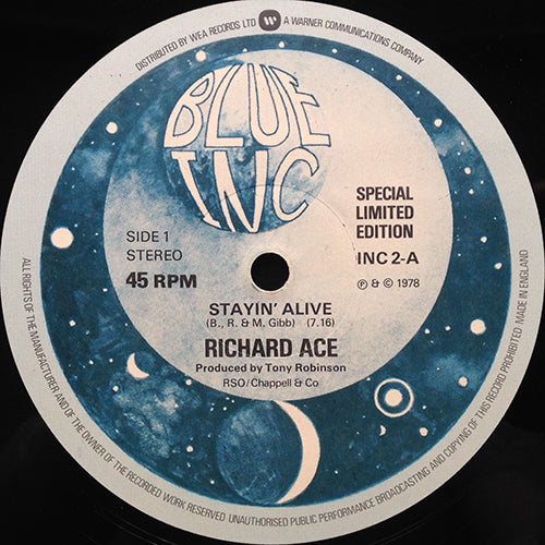 RICHARD ACE // STAYIN' ALIVE (7:16) / IF I CAN'T HAVE YOU (6:19)