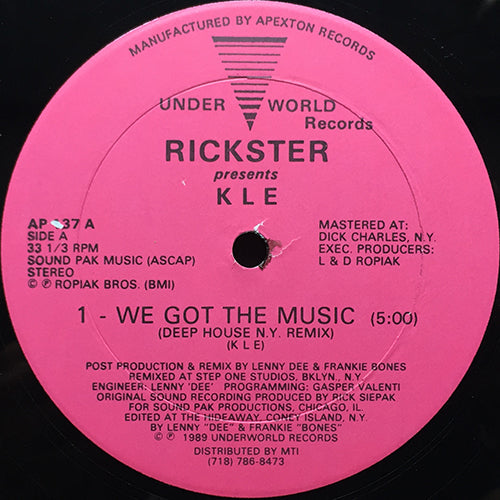 RICKSTER presents KLE // WE GOT THE MUSIC (3VER)