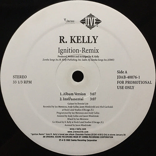 R. KELLY // IGNITION (REMIX) (4VER)