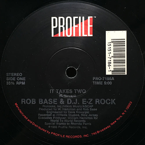 ROB BASE & DJ EZ ROCK // IT TAKES TWO (5:00) / INST (5:00)