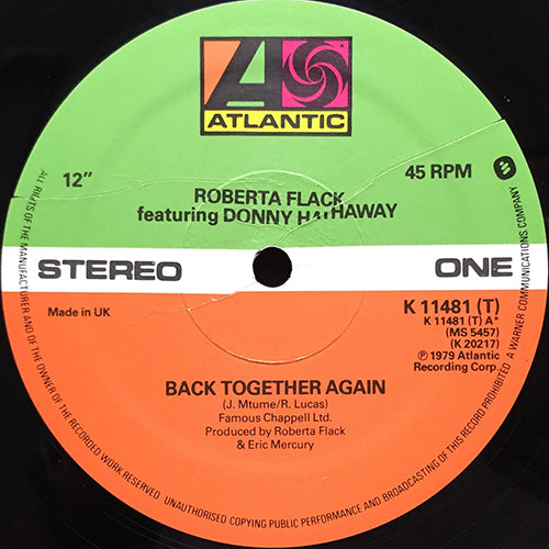 ROBERTA FLACK feat. DONNY HATHAWAY // BACK TOGETHER AGAIN / ONLY HEAVEN CAN WAIT