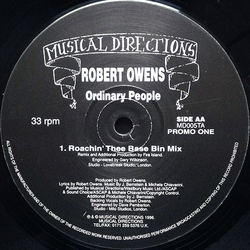 ROBERT OWENS // ORDINARY PEOPLE (3VER)