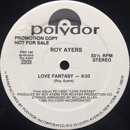 ROY AYERS // LOVE FANTASY (6:33)