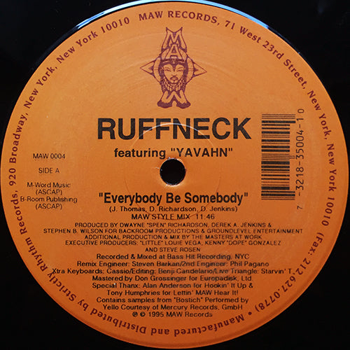 RUFFNECK feat. YAVAHAN // EVERYBODY BE SOMEBODY (REMIXES) (6VER)