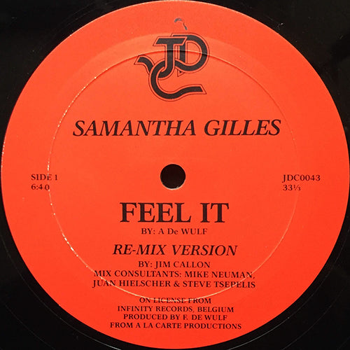 SAMANTHA GILLES // FEEL IT (REMIX) (6:40) / (ORIGINAL) (6:40)