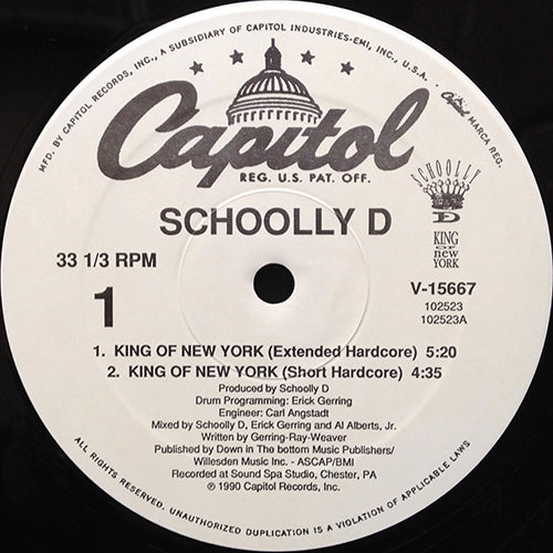 SCHOOLLY D // KING OF NEW YORK (4VER)