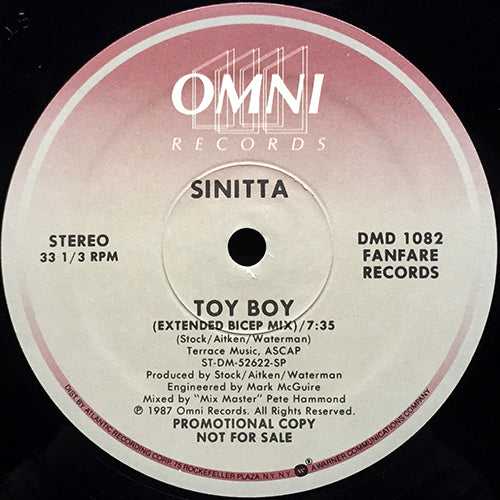 SINITTA // TOY BOY (7:35/7:01)