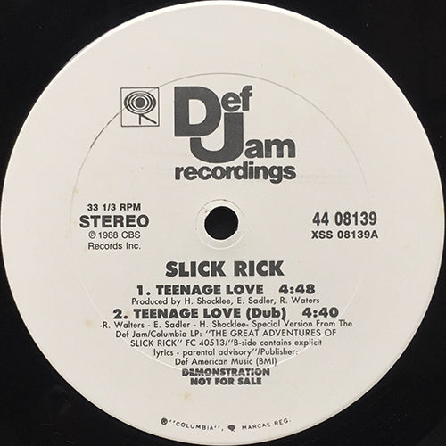 SLICK RICK // TEENAGE LOVE (2VER)