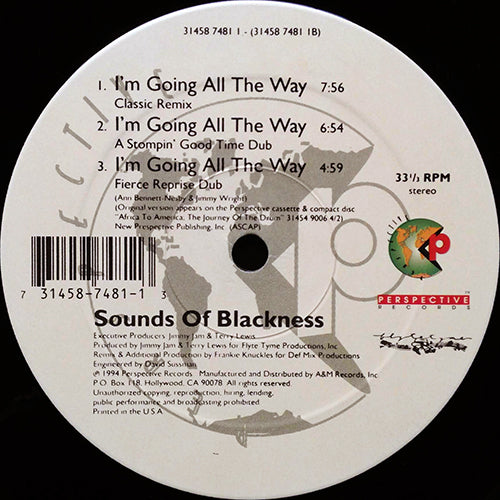 SOUNDS OF BLACKNESS // I'M GOING ALL THE WAY (6VER)