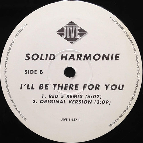SOLID HARMONIE // I'LL BE THERE FOR YOU (4VER)