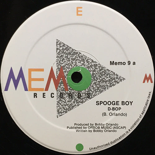 SPOOGE BOY // D-BOP / MORE D-BOP