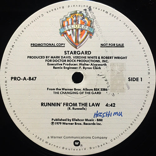 STARGARD // RUNNIN' FROM THE LAW (4:42) / FOOTSTOMPIN' MUSIC (4:28)