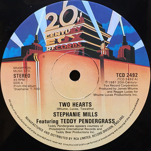 STEPHANIE MILLS feat. TEDDY PENDERGRASS // TWO HEARTS / I JUST WANNA SAY
