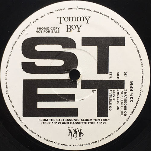 STETSASONIC // GO STETSA I (2VER) / GO BROOKLYN I / ON FIRE