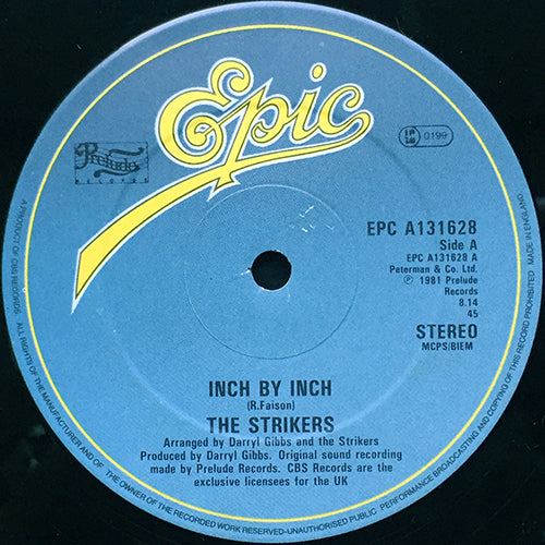 STRIKERS // INCH BY INCH (EXTENDED DISCO MIX) (8:14) / INST (7:27)