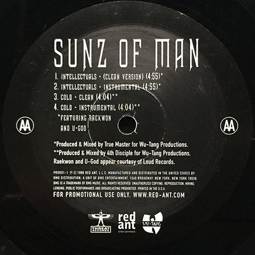 SUNZ OF MAN // SHINING STAR (REMIX) (4VER) / INTELLECTUALS (2VER) / COLD (2VER)