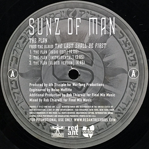 SUNZ OF MAN // THE PLAN (3VER) / COLLABORATION '98 (3VER)