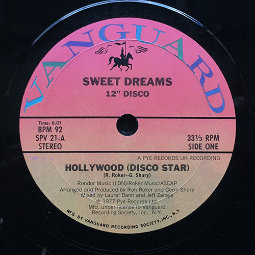 SWEET DREAMS // HOLLYWOOD (DISCO STAR) (6:07) / (DANCIN') (4:01)