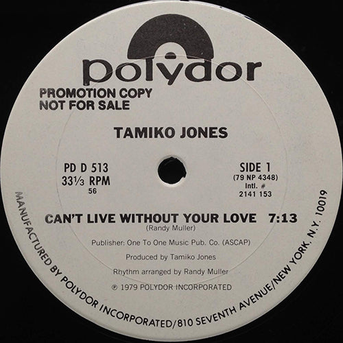 TAMIKO JONES // CAN'T LIVE WITHOUT YOUR LOVE (7:13)