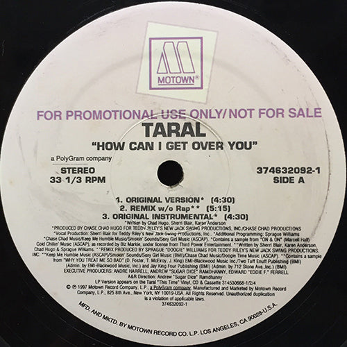 TARAL // HOW CAN I GET OVER YOU (3VER) / SILLY (3VER)