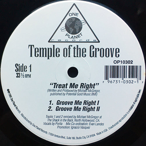 TEMPLE OF THE GROOVE // TREAT ME RIGHT (8VER)