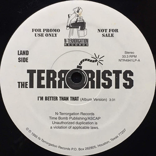 TERRORISTS // I'M BETTER THAN THAT (ALBUM VERSION) / SOUTH PARK (ALBUM VERSION)