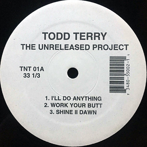 TODD TERRY // THE UNRELEASED PROJECT (EP) inc. I'LL DO ANYTHING / WORK YOUR BUTT / SHINE II DAWN / WHEN YOU HOLD ME / DON'T GET CARRIED AWAY