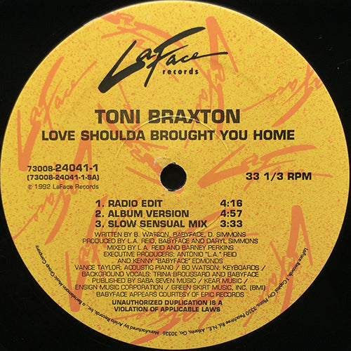 TONI BRAXTON // LOVE SHOULDA BROUGHT YOU HOME (3VER)