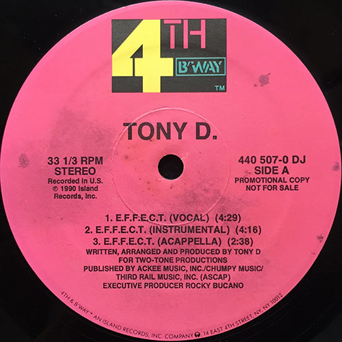 TONY D. // E.F.F.E.C.T. (4VER) / LISTEN TO ME BROTHER
