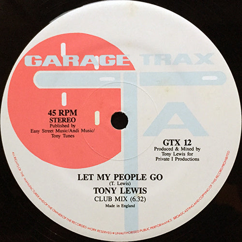 TONY LEWIS // LET MY PEOPLE GO (3VER)