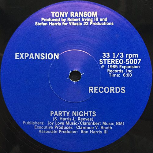 TONY RANSOM // PARTY NIGHTS (6:00)