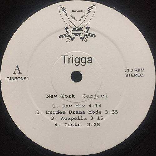 TRIGGA // NEW YORK CARJACK (6VER) / NO TOMORROW (4VER)
