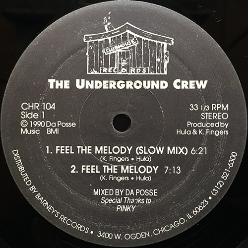 UNDERGROUND CREW // FEEL THE MELODY (2VER) / ORGASM (3VER)