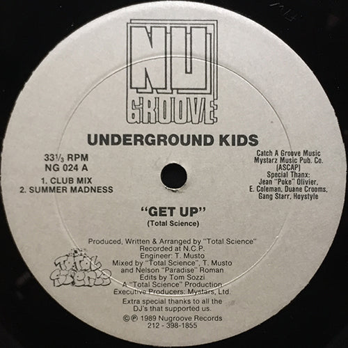 UNDERGROUND KIDS // GET UP (4VER)