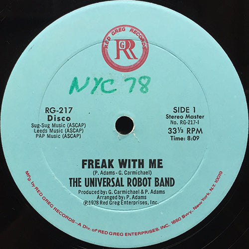 UNIVERSAL ROBOT BAND // FREAK WITH ME (8:09/4:00)