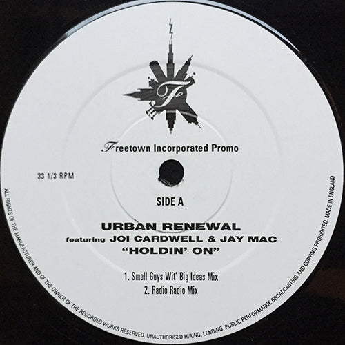 URBAN RENEWAL feat. JOI CARDWELL & JAY MAC // HOLDIN' ON (8VER)