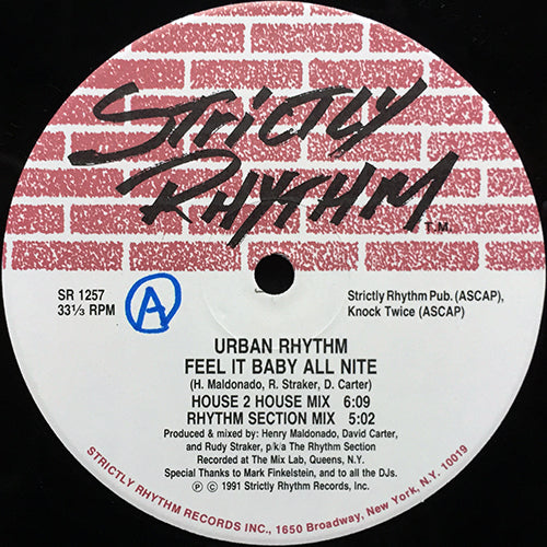 URBAN RHYTHM // FEEL IT BABY ALL NITE (2VER) / LUV WILL MAKE IT RIGHT (2VER)