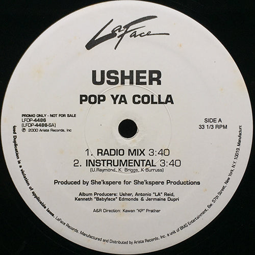 USHER // POP YA COLLA (4VER)