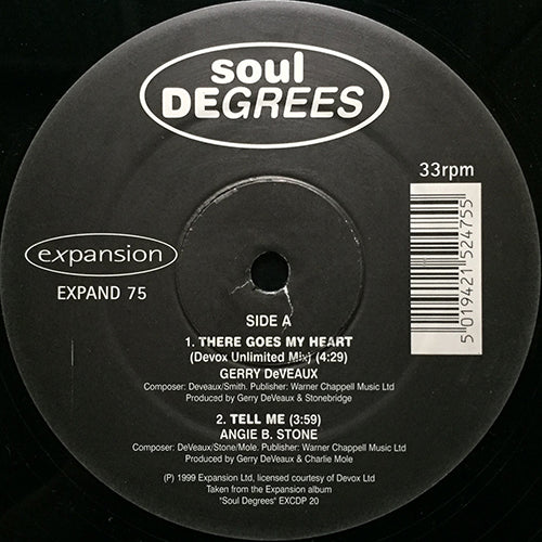V.A. (GERRY DeVEAUX / ANGIE B. STONE / JANITA) // SOUL DEGREES (EP) inc. THERE GOES MY HEART (2VER) / TELL ME / LOVING EVERY MINUTE