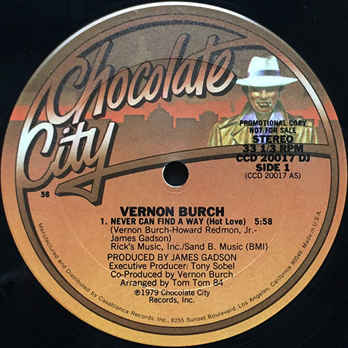 VERNON BURCH // NEVER CAN FIND A WAY (HOT LOVE) (5:58) / DR. DO IT GOOD (6:59)