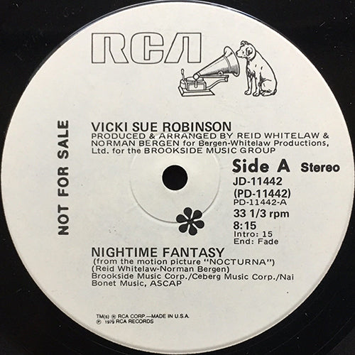 VICKI SUE ROBINSON // NIGHTIME FANTASY (8:15) / FEELS SO GOOD IT MUST BE WRONG (5:32)