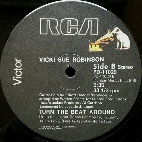 VICKI SUE ROBINSON // HOLD TIGHT (11:33) / TURN THE BEAT AROUND (5:35)