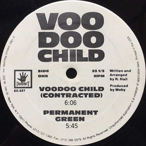 VOODOO CHILD // VOODOO CHILD (2VER) / PERMANENT GREEN / M-FOUR