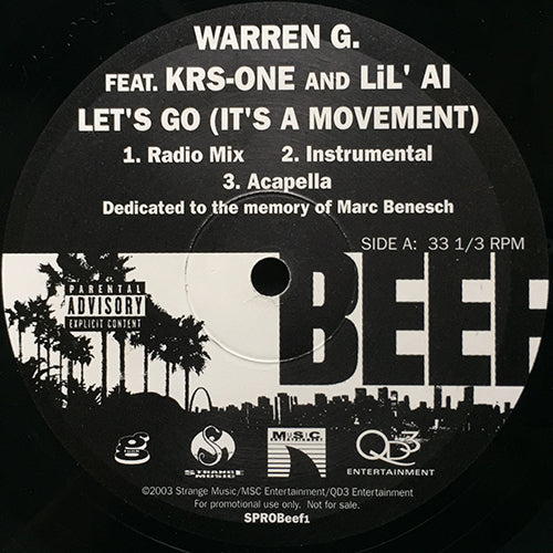 WARREN G. feat. KRS-ONE & LIL' AI / N.W.A. // LET'S GO (3VER)