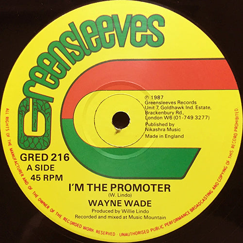 WAYNE WADE // I'M THE PROMOTER / (VERSION)