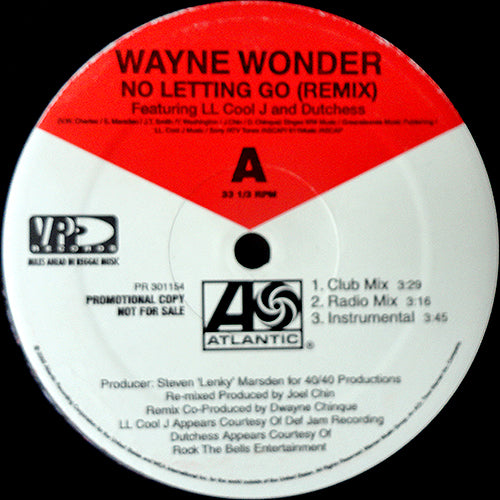 WAYNE WONDER feat. LL COOL J & DUTCHESS // NO LETTING GO (REMIX) (3VER) / (ORIGINAL) (2VER)