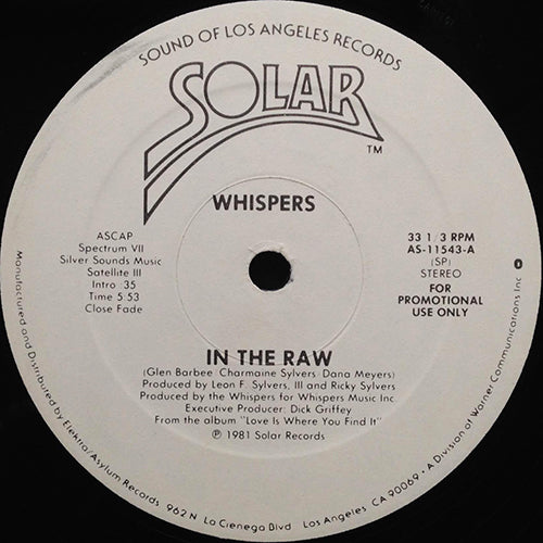 WHISPERS // IN THE RAW (5:53)