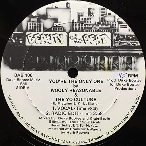 WOOLY REASONABLE & THE YO CULTURE // YOU'RE THE ONLY ONE (3VER)