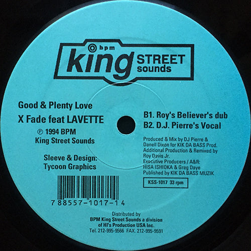 X FADE feat. LAVETTE // GOOD & PLENTY LOVE (4VER)